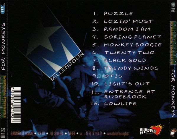 CD: Millencolin ‎– For Monkeys – Usato da St.Gallen venduto da jalamusic 1