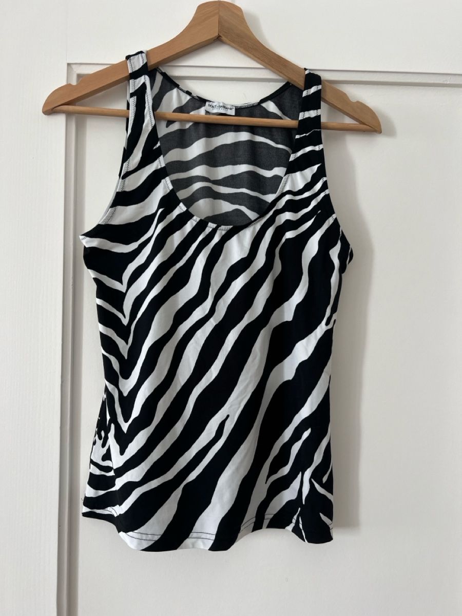 Top: Dolce & GabanaTop Zebra Muster Grösse S – Nuovo (secondo la descrizione) da Zürich venduto da lochermarina