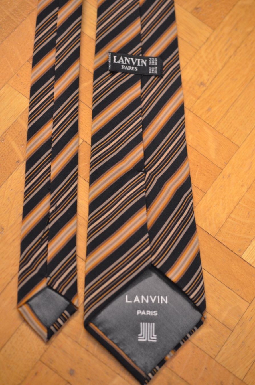 Lanvin Cravatte: Cravate Lanvin en soie 6x7.5cm – Usato da La Croix (Lutry) venduto da OMEGA07 1