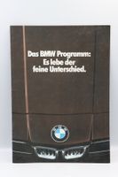 BMW Modellprogramm 1978 Prospekt