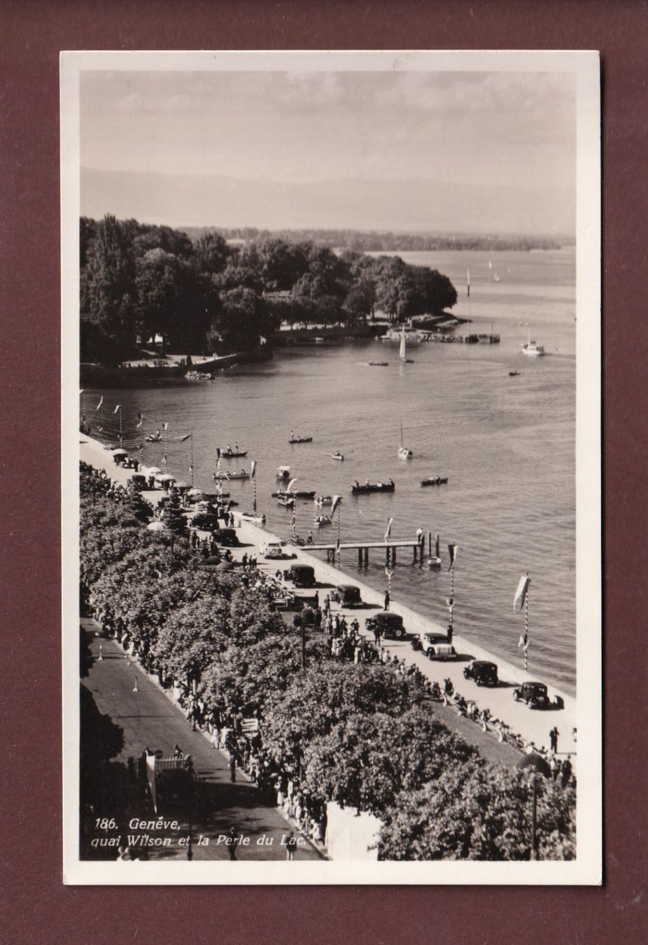 Cartoline postali: GENEVE - Quai Wilson – Usato da Pully venduto da nicecards