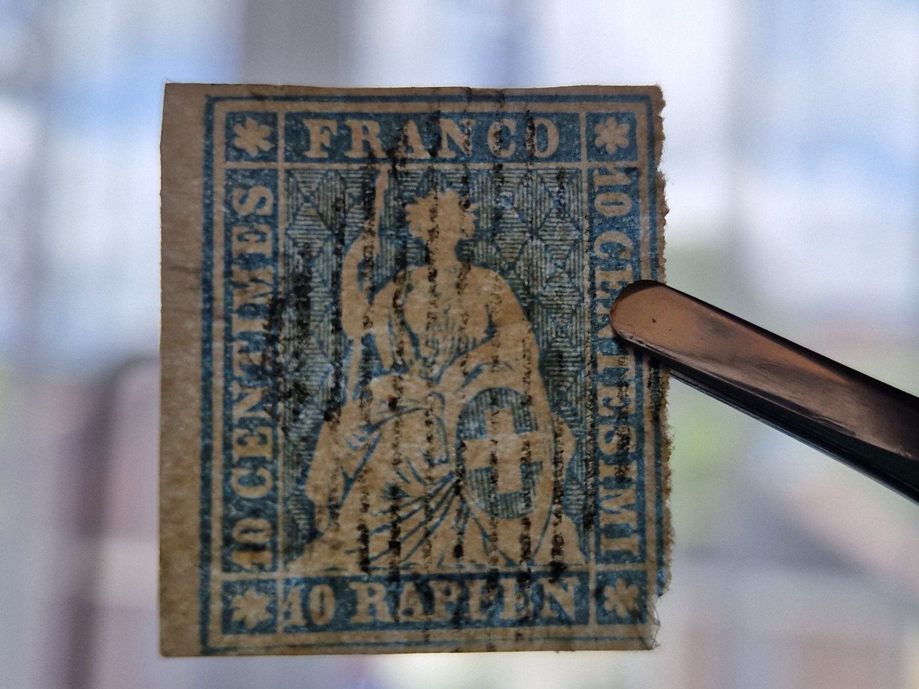 Alle Briefmarken: Strubel 23B, signiert, ab 1.- – Gebraucht aus Burgdorf von Glossy01 5