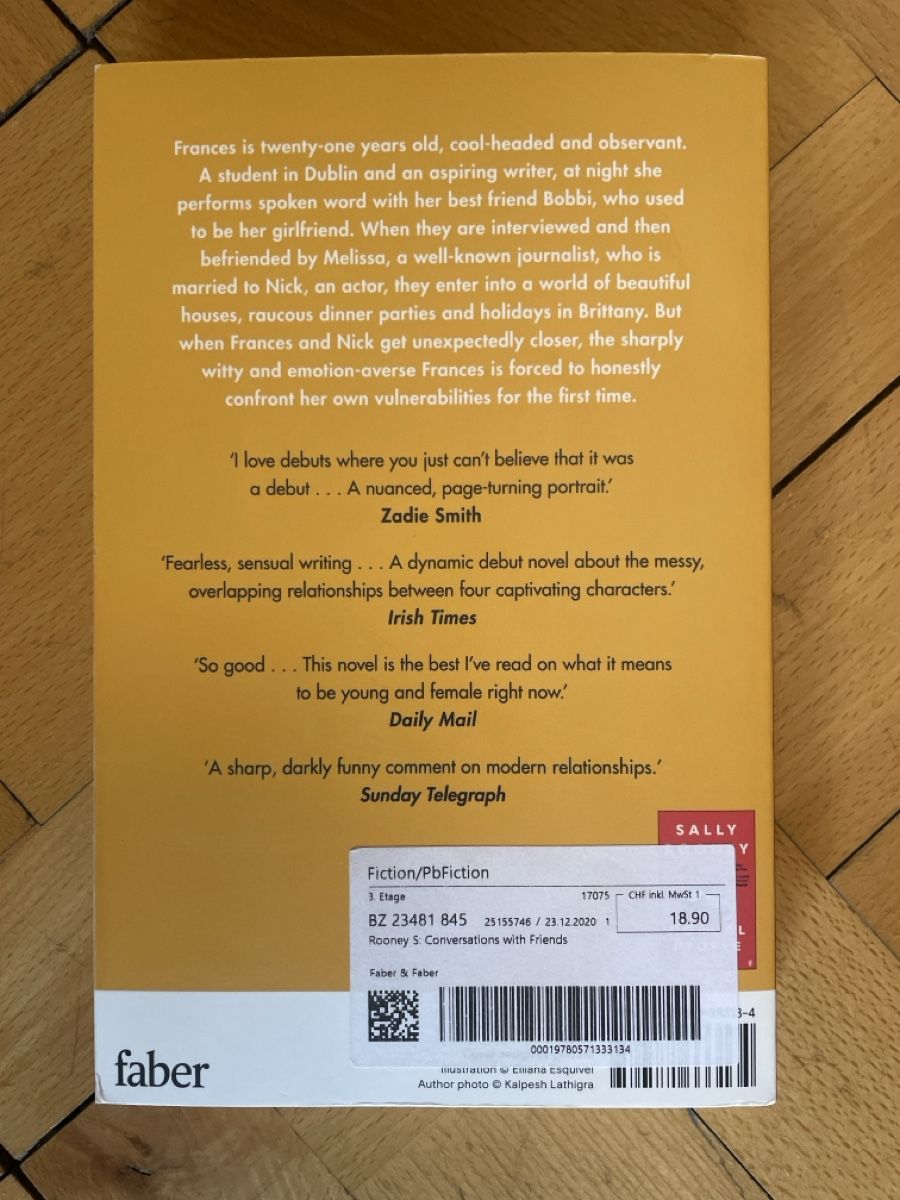 Libri: Buch Conversations with friends von Sally Rooney – Usato da Zürich venduto da joa_7xds 1