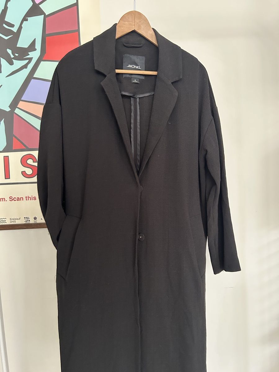 Monki Cappotti: Monki Black Classic Coat - Size M – Usato da Zürich venduto da fan_z5fl 1