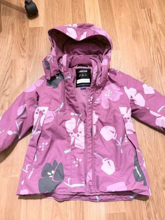Reima Winterjacke Blumenmuster Grösse 104/110