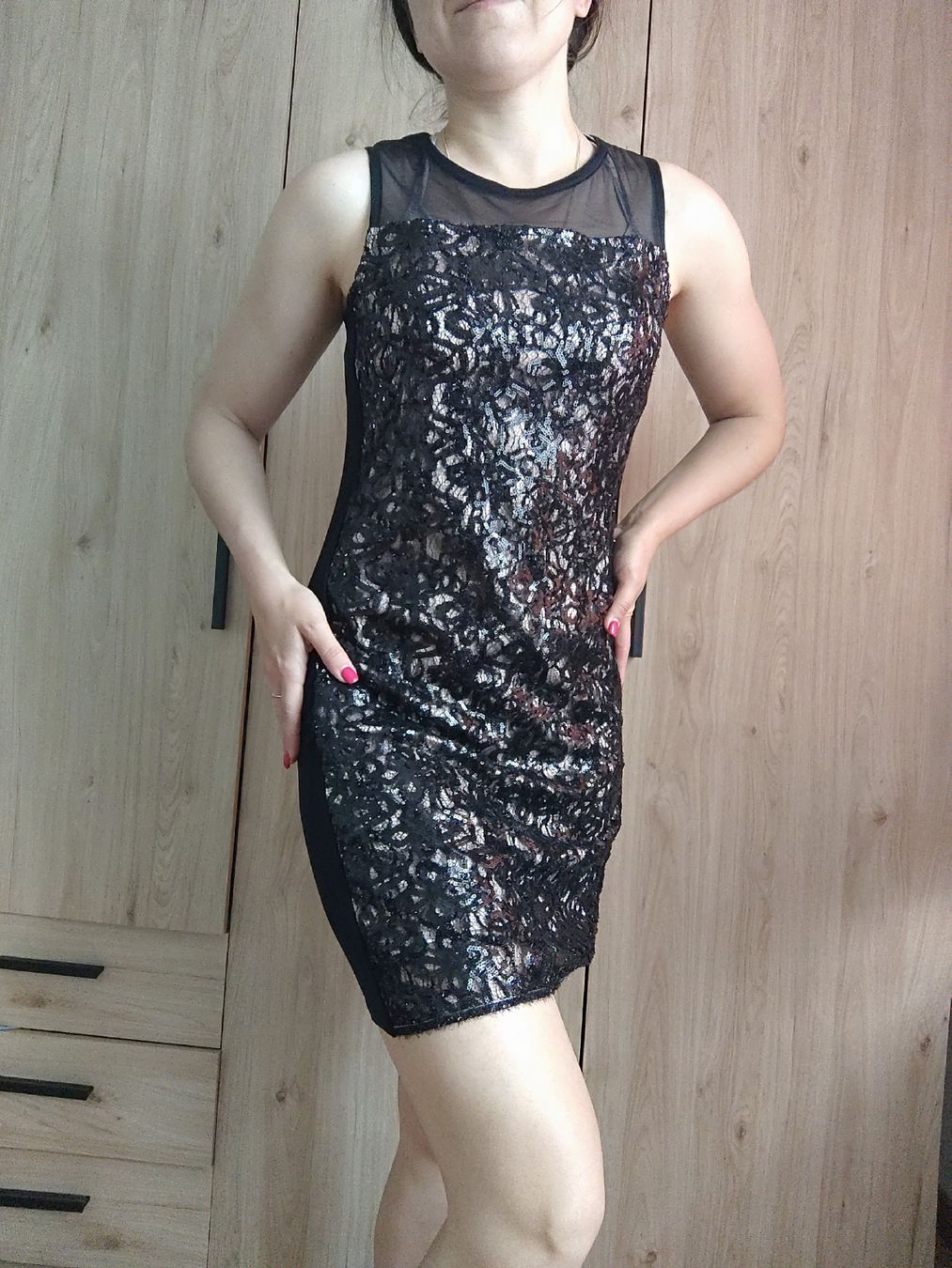 Vestiti: Sparkly Sequin Mini Dress for Summer Parties S – Usato da Mägenwil venduto da VintageGirly 6