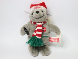 Vintage Coca Cola Robbe Beanbag Weihnachten
