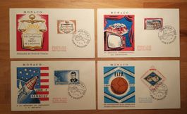 4 tolle FDC Monaco 1964