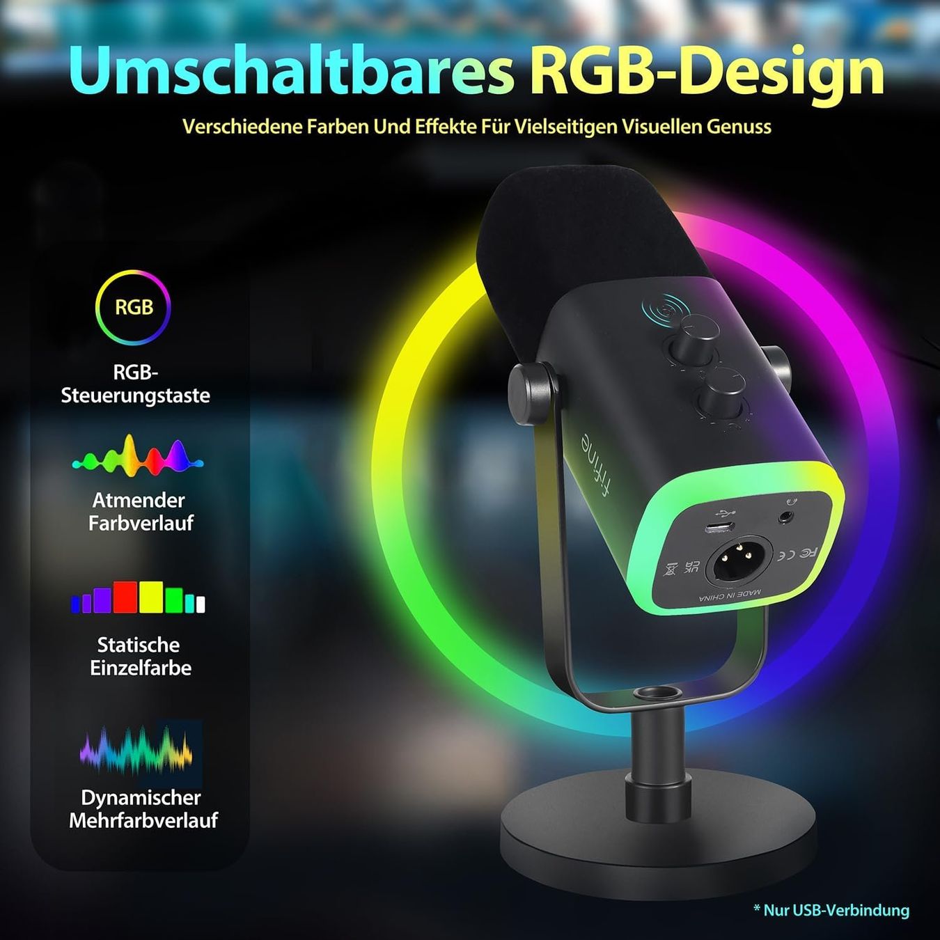 Mikrofone: Gaming Mikrofon XLR USB dynamisch Streaming Podcast PC – Neu und originalverpackt aus Neuhausen am Rheinfall von HugoVerkauft 5
