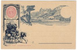 seltene Jubiläums-Postkarte 50 Jahre Briefmarken