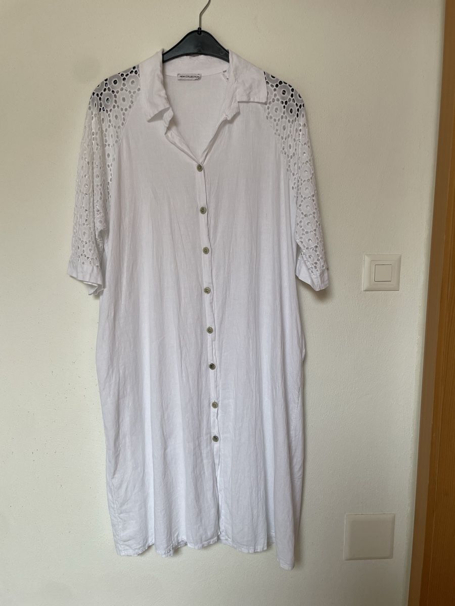Kleider: Boho Blusenkleid /  Blusenmantel aus Leinen – Neu (gemäss Beschreibung) aus Sigriswil von ck56 6