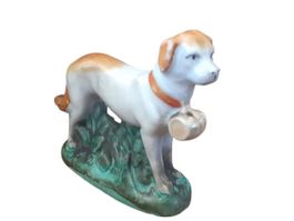 Porzellanfigur Bernhardiner antik