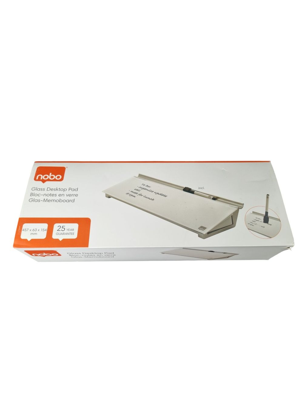 Blocchi: NOBO Glas Desktop Notizboard mit Schublade – Usato da Wangen b. Olten venduto da Restwert_Wangen 1