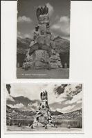 2 x AK ca. 1945 Gotthard-Hospiz Fliegerdenkmal - Feldpost