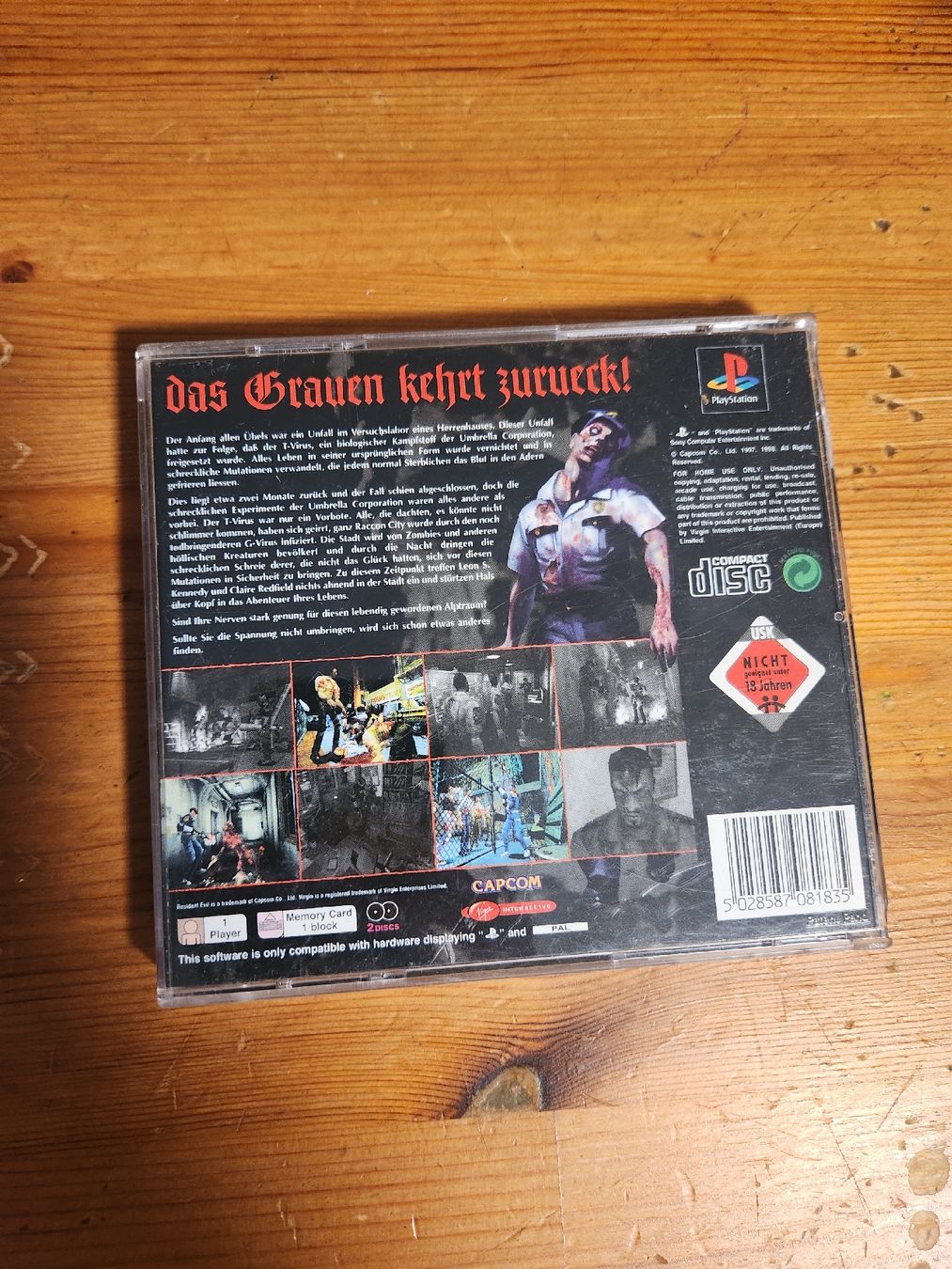Sony Giochi: Resident Evil 2 PS1 PAL – Usato da Tafers venduto da whereyogamesat 1