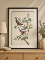 3D Wandbild mit Vogelmotiv II. 60×80 cm