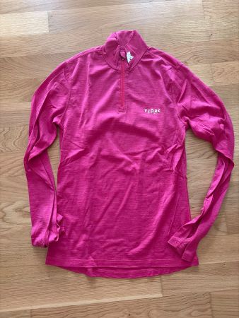 Base layer zip FJÖRK 210 Merino femme S rose