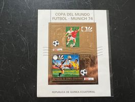 WM München  Fussball 1974 Guinea  Block  gest. (A1266)