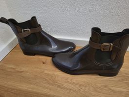 Gummistiefel kurz/Stiffeletten braun Grösse 38