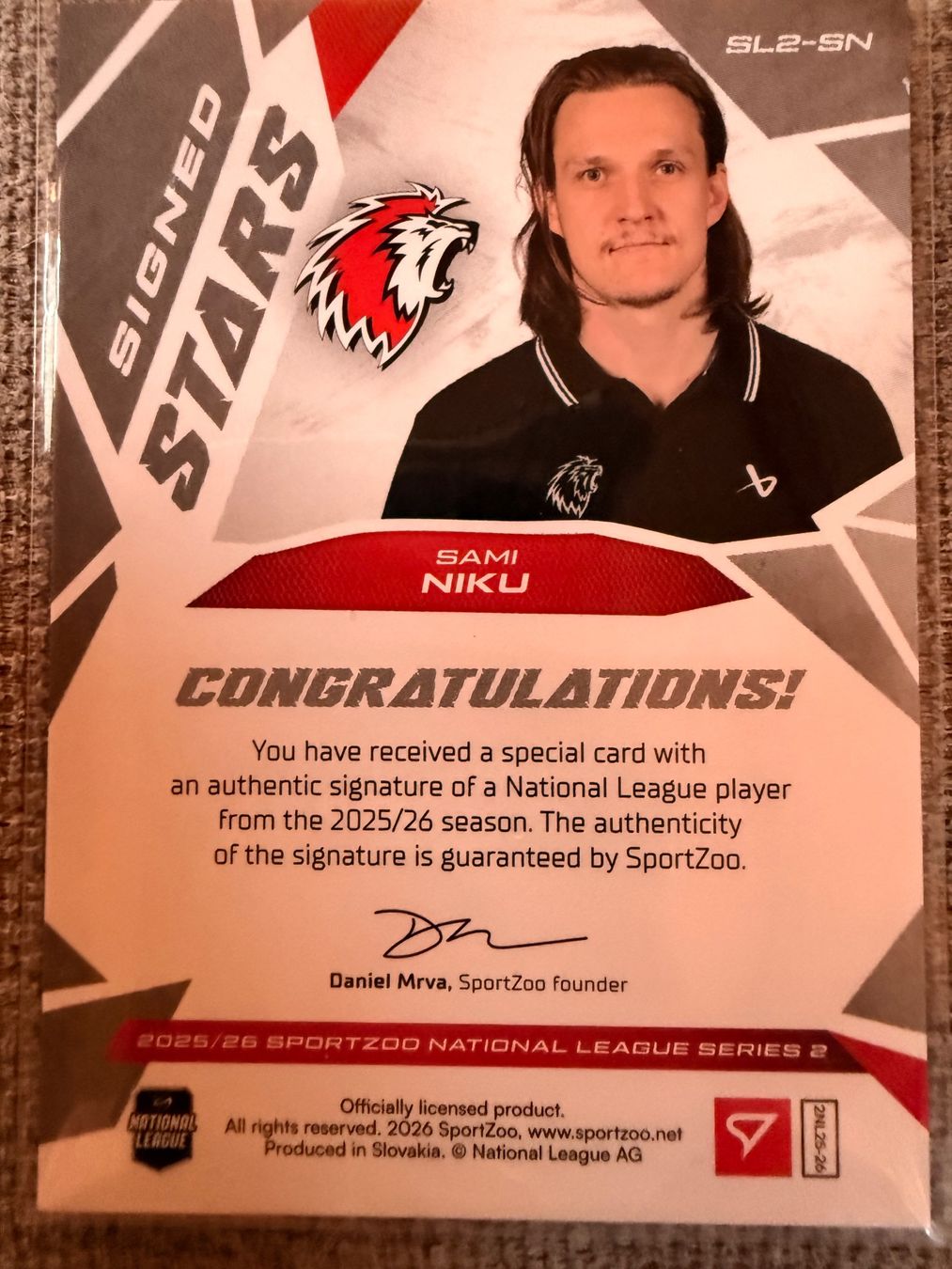 Sportzoo Sammelbilder & Trading cards: Sami Niku - LHC - Signed Stars - 33/69 – Neu (gemäss Beschreibung) aus Cheyres von KeK04 1