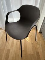 Armlehnstuhl Kunststoff grau