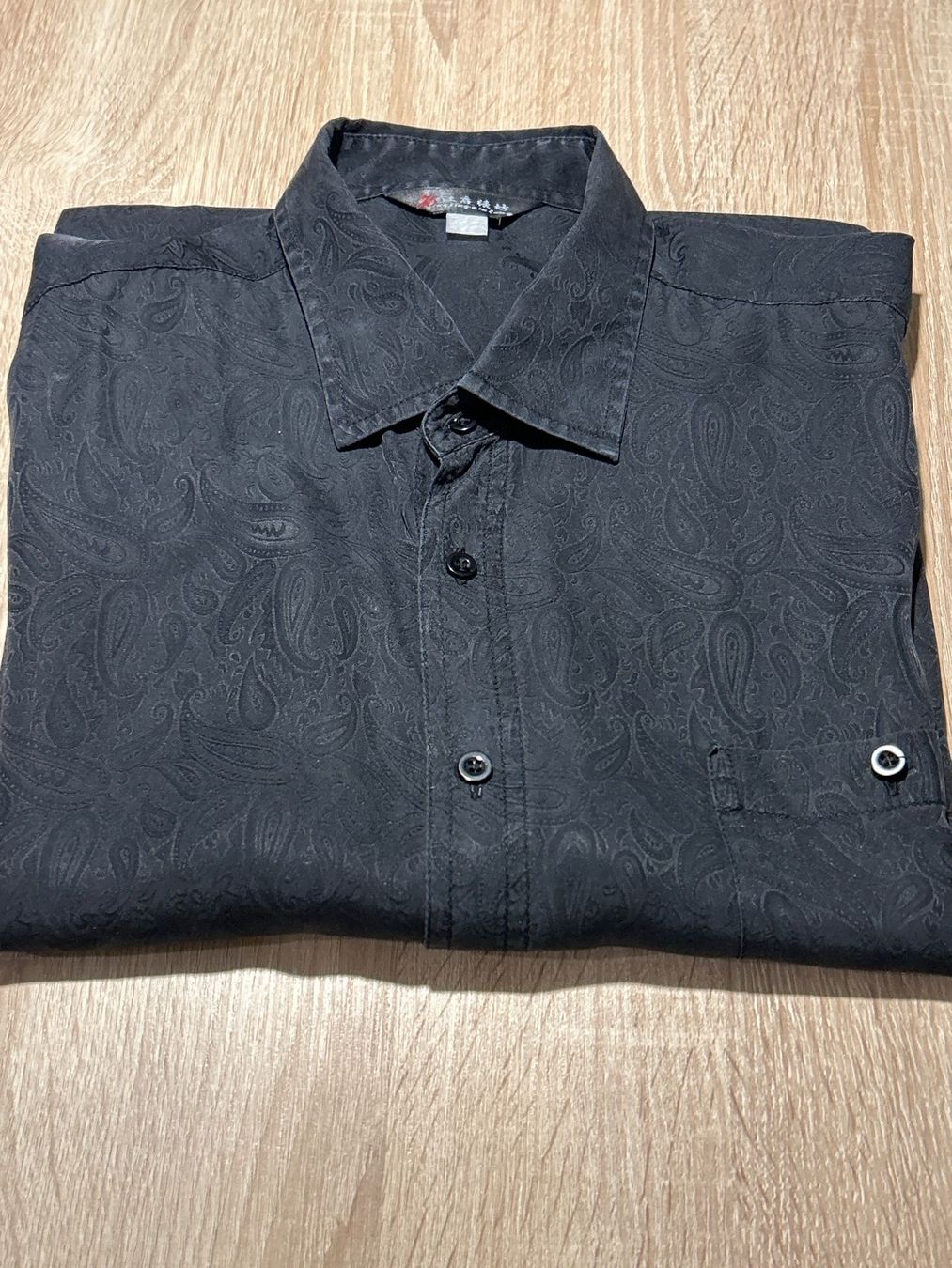Camicie: Herren Kurzarm Hemd schwarz – Usato da Brunnen venduto da Nala2929 1