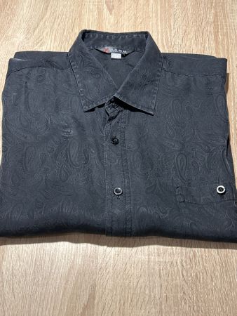 Herren Kurzarm Hemd schwarz