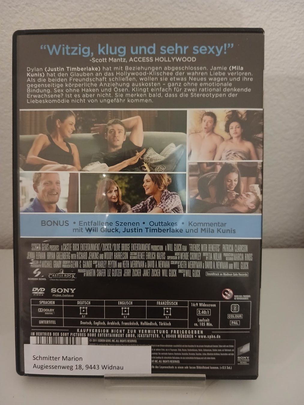 Tutti i DVDs: Freunde mit Gewissen Vorzügen – Usato da St. Margrethen SG venduto da SamusAran 1
