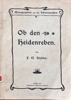 Stebler F. G., Ob den Heidenreben