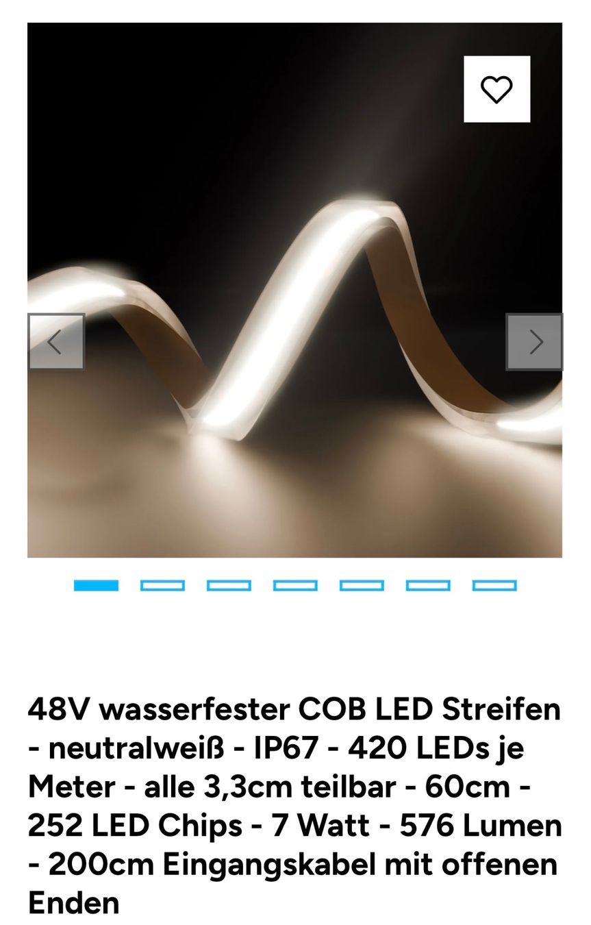 Lampade: LED Streifen, 48V – Usato da Gelterkinden venduto da QuackMa 2