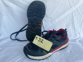 GEOX gr.32 Baskets bleu-rouge avec lacets / Schuhe rot-balu
