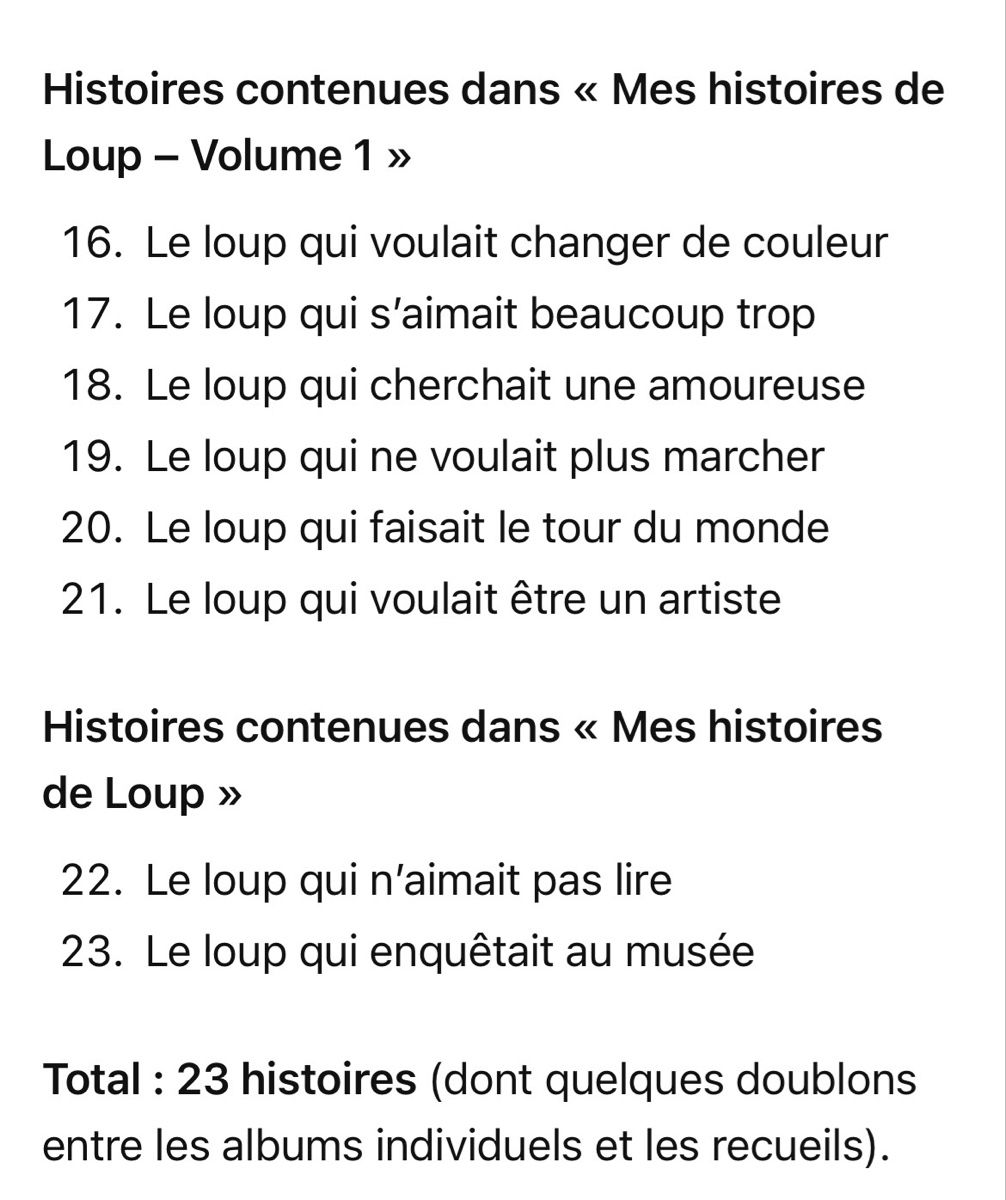 Libri: Lot Album Loup – Usato da Cornaux NE venduto da Zabou22 4