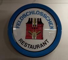 Werbung Feldschlösschen Leuchtreklame