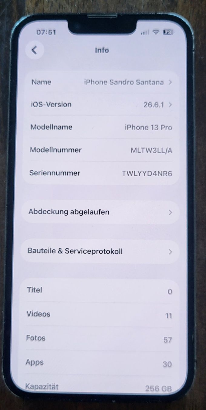 Apple Telefoni cellulari / Smartphones: Iphone 13 pro 256 GB – Usato da St Gallen venduto da sancassan 1