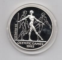 (320) Seychellen 1993, 25 Rupien, pp, Silber