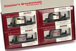 BEMO RhB 4er-Set «Mohrenköpfe», H0m, OVP, 7460 150
