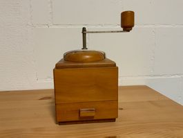 Holz Kaffeemühle, Antik Handmühle, Vintage, Dekoobjekt