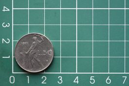 währung italiana 50 lire 1971