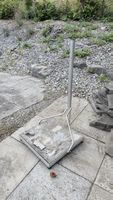 Satellitenschüsselhalter aus rostfreiem Metall (ohne Platte)