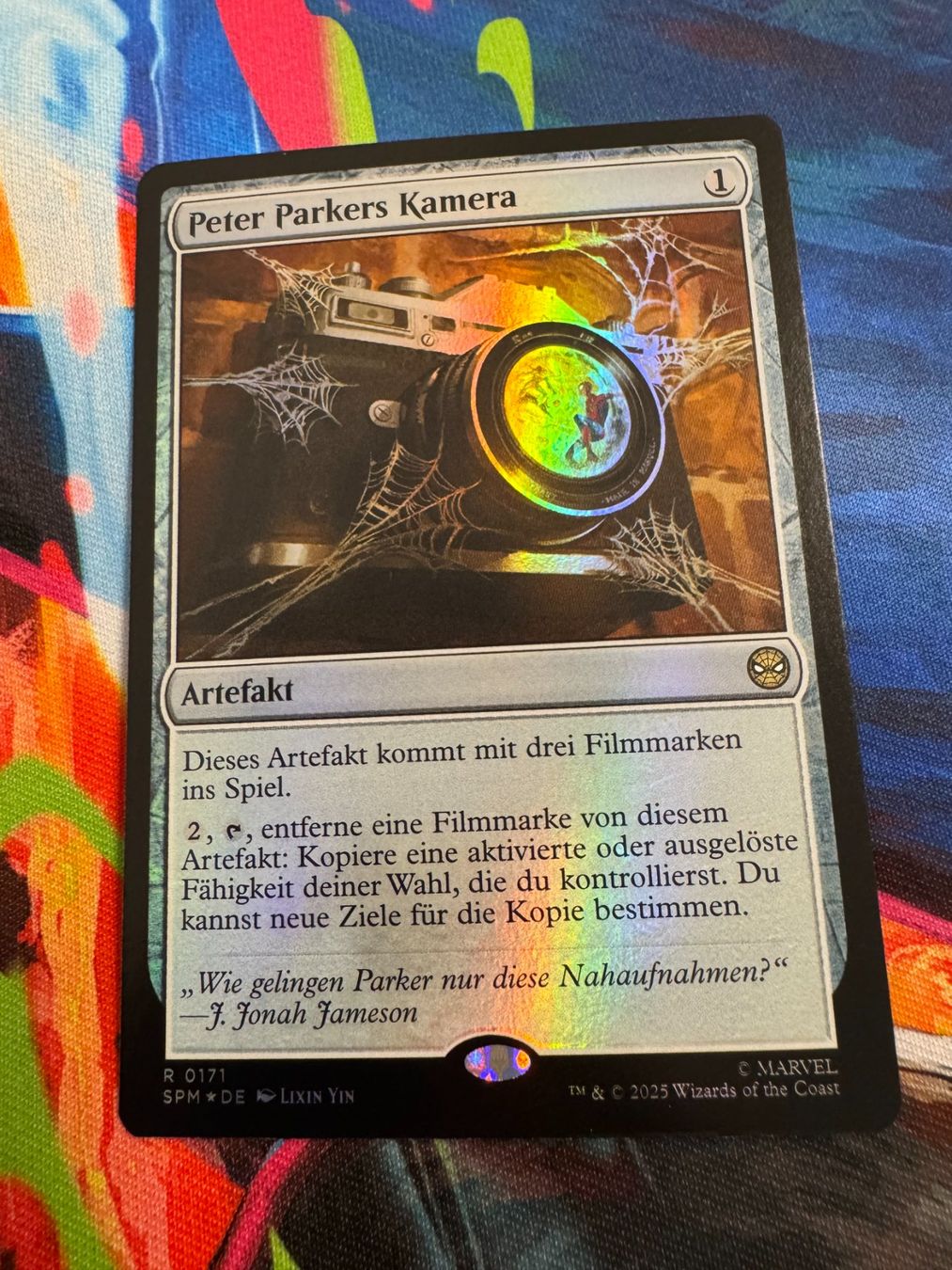 Magic The Gathering Carte collezionabili: Peter Parkers Kamera - Foil - Marvel's Spider-Man - Magic – Nuovo (secondo la descrizione) da Bülach venduto da Pfrenzel