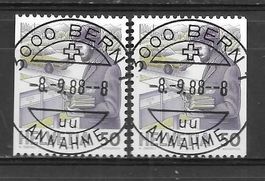 Serie 738H1 - 738H2 mit ET Vollstempel Bern 8.9.1988