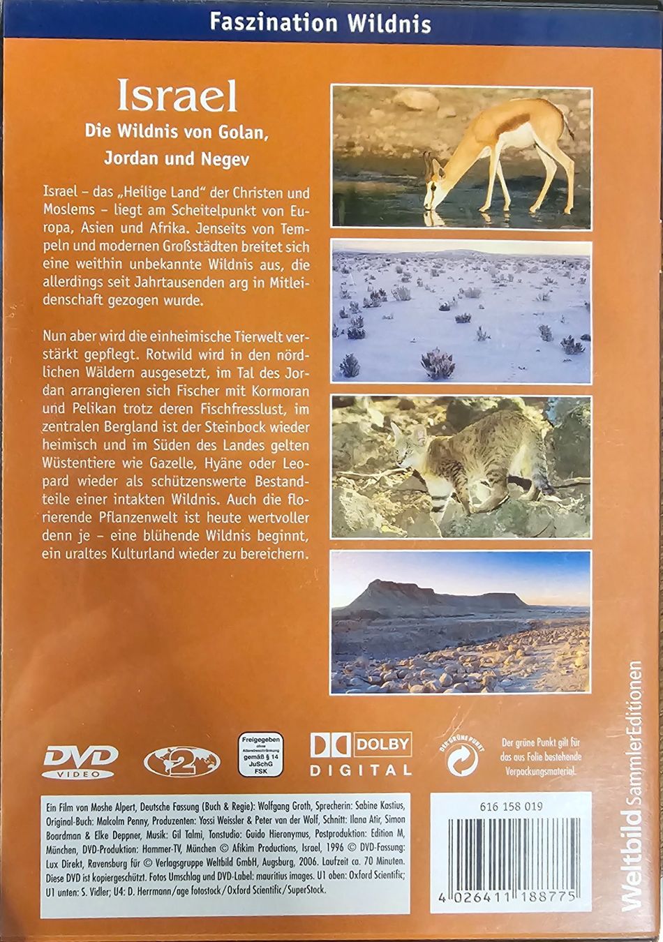 Tutti i DVDs: Faszination Wildnis - Israel – Usato da Wahlen b. Laufen venduto da Cg10 1