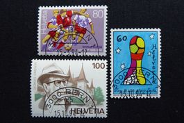 (S329) 1994: 855, 870 + 871 mit Top ET-Halbmondstempel