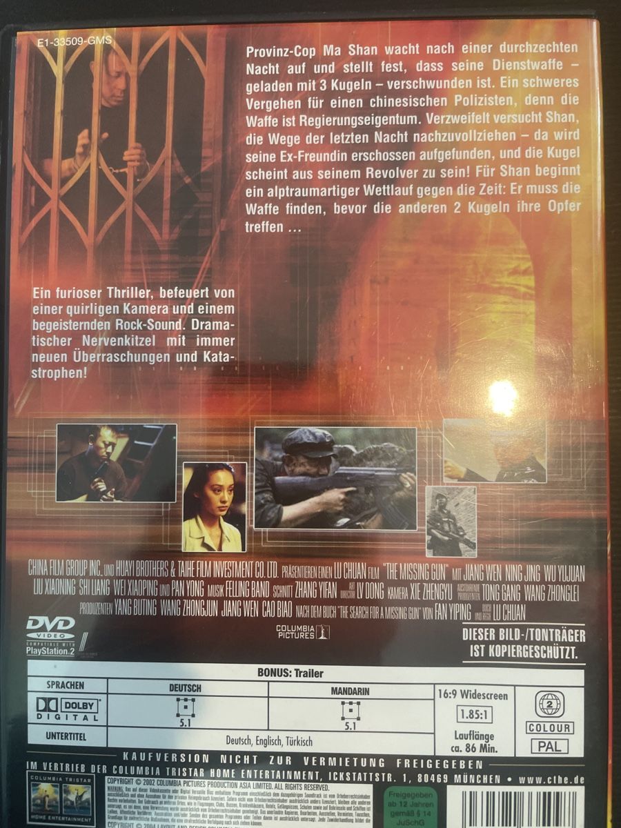 Tutti i DVDs: Missing Gun, schneller chinesischer Copfilm – Usato da Winterthur venduto da machmaschine 1