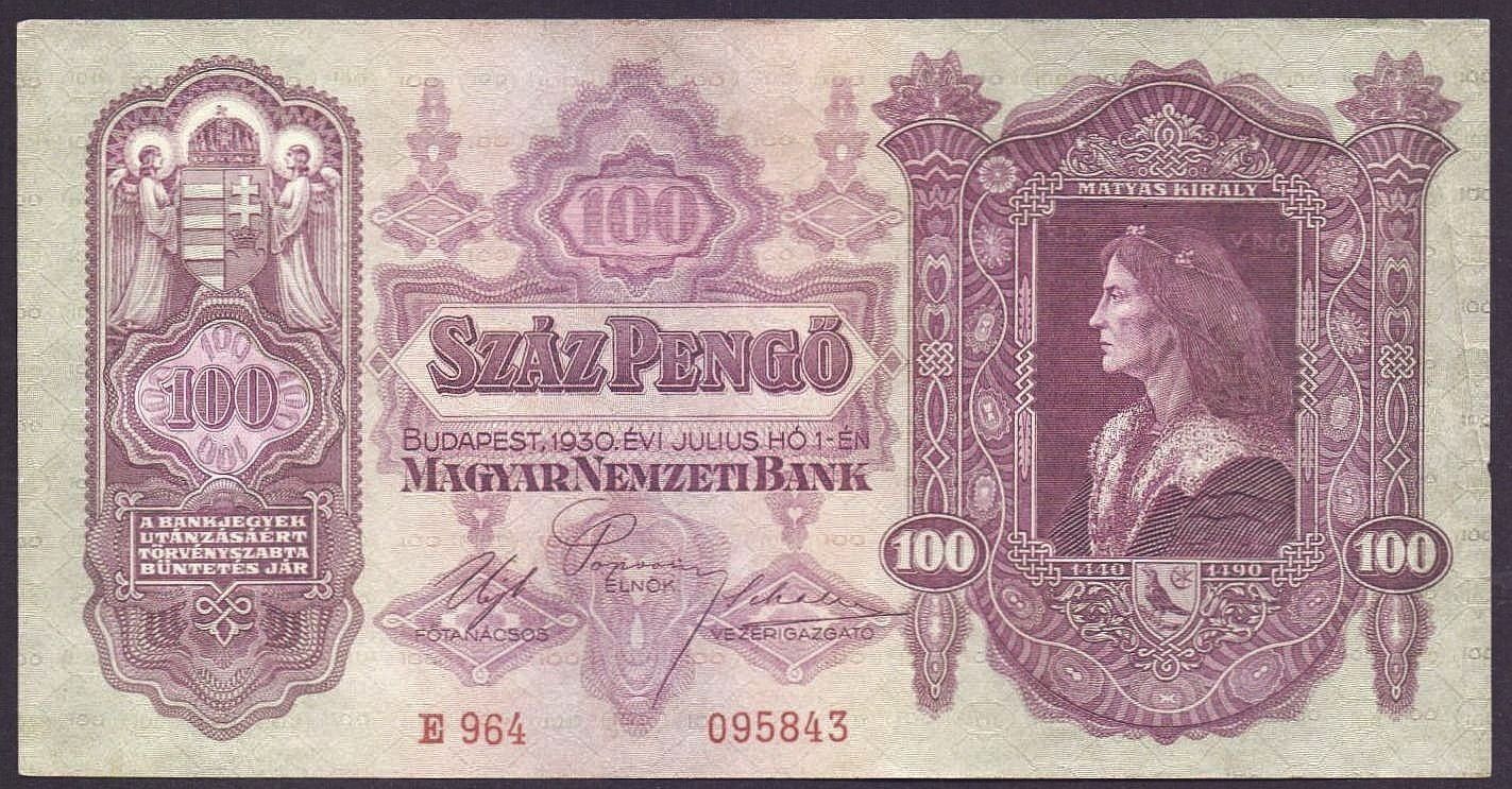Banconote: 100 pengö 1930 UNZ – Nuovo (secondo la descrizione) da Flamatt venduto da samowarow 2