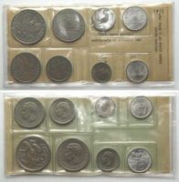 GRIECHENLAND KMS 1973, 8 Münzen stgl