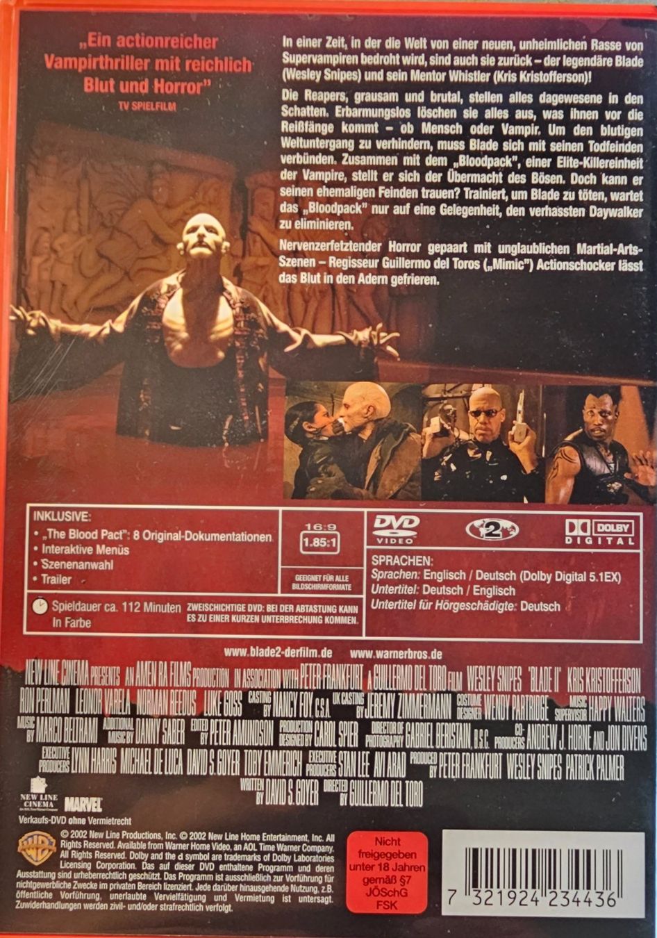 Tutti i DVDs: Blade II – Usato da Wahlen b. Laufen venduto da Cg10 1