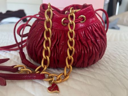 MIU MIU micro-mini-Tasche - rot - Echtleder