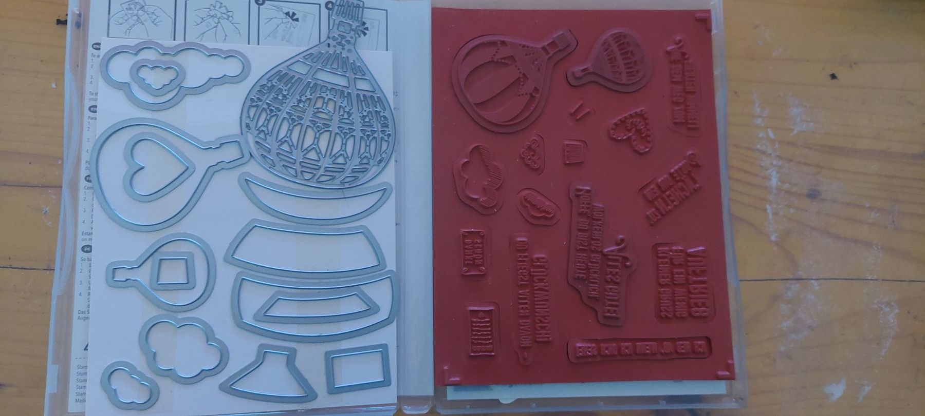 Stampin' up! Kit bricolage: Stempel/Stanzset "Abgehoben" Heissluftballon, neu – Usato da Rickenbach b. Wil venduto da Ebsc 1