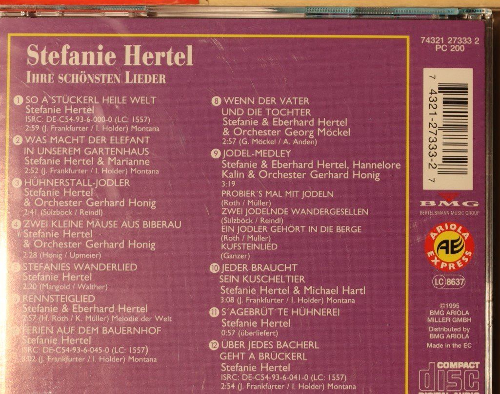 CD: Stefanie Hertel – Ihre Schönsten Lieder – Usato da Luzern venduto da CONTENTI 4